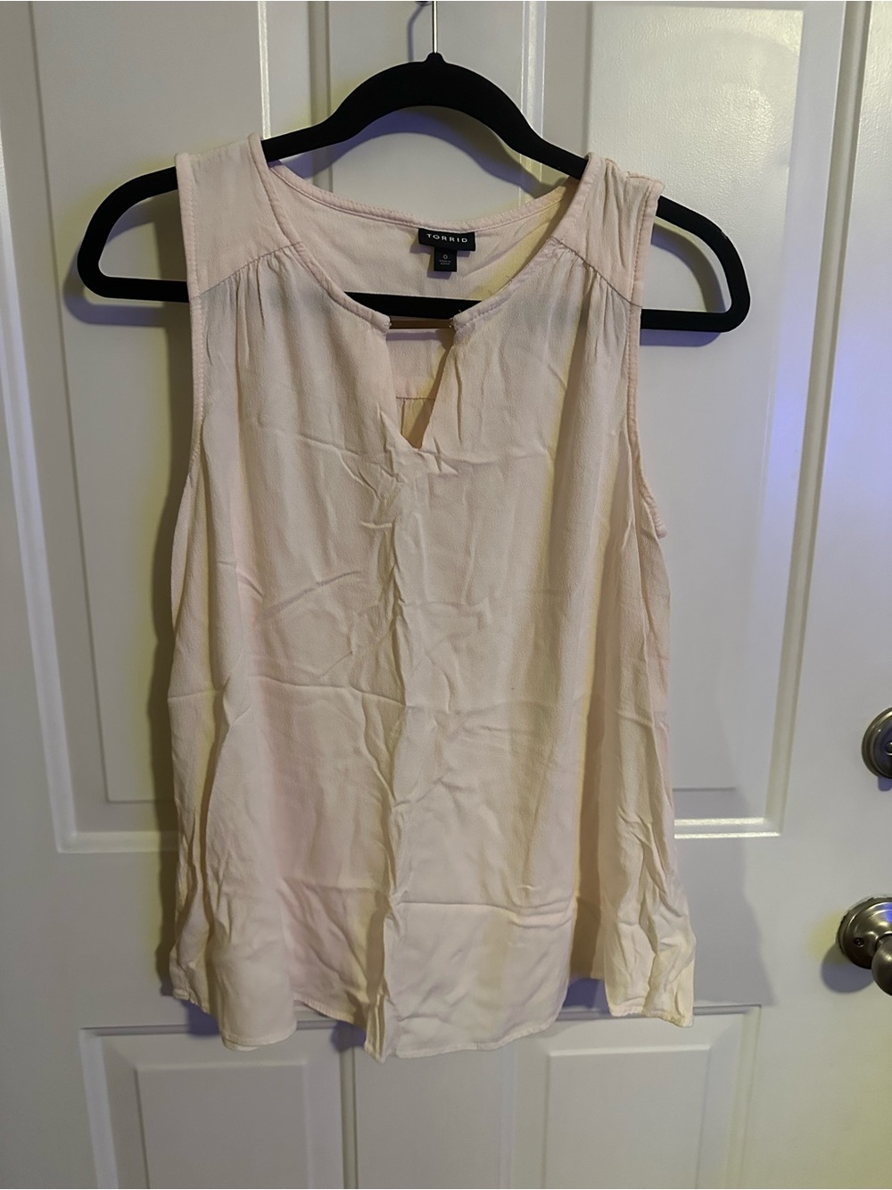torrid Pale Blush Sleeveless V-Notch Camisole